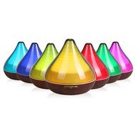 BlueFire 300ml Aroma Essential Oil Diffuser, Wood Grain Ultrasonic Cool Mist Humidifier for Office Home Bedroom... N5