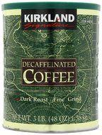 Kirkland Signature Dark Rost Fine Grind Decaf Arabica Coffee, 48 Ounce N4