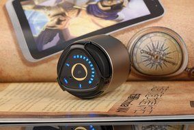 Morul H1 Touch Ultra-Portable Wireless Bluetooth Speaker with Handsfree Speakerphone (Brown/Black) N4