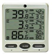 Ambient Weather WS-091-C Wireless Indoor/Outdoor 8-Channel Thermometer with Daily Min/Max Display, Console Only