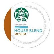STARBUCKS DECAF HOUSE BLEND COFFEE K CUP 72 COUNT