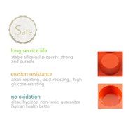 iClover Durable Food Grade Silicone Bakeware Vermilion -6pc Cups Food-grade Bakeware Baking Cake Chocolate Soap... N3