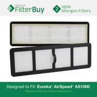 2 - Eureka Airspeed EF6 (EF-6) HEPA Replacement Filters, Part # 83091-1. Designed by FilterBuy to fit Eureka Airspeed...