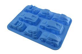 Bestwoohome 8-car Silicone Mould Chocolate Cake Baking Mold N2