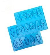 Number 0~9 Shape Silicone Lollipop Mold 20 Holes Lollipops Mold Cake Mold Baking Chocolate Ice Lattice Bakeware...