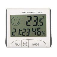 Generic LCD Digital Thermometer Hygrometer Temperature Humidity Meter Clock w/ Magnetic N4