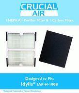 Idylis B HEPA Filter + Carbon Filter, Compared to Part # IAF-H-100B, IAFH100B, 302656, Designed &amp; Engineered By...