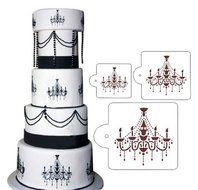BleuMoo Chandelier Shaped Fondant Cake Mold Cake Spray Flowers Mould Decoration Tool N4