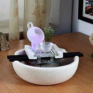 FEI&amp;S Creative ceramic fountain water ornaments home decorations humidifier flowing water fountain in the living...
