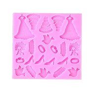 Yunko Fashion Ladies High-heeled Shoes Dress Shape Silicone Party Fondant Cup Cake Decorating Tools Chocolate...