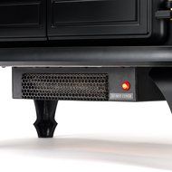Wellington Free Standing Electric Fireplace Stove - 28 Inch Black Portable Electric Vintage Fireplace with Realistic... N4