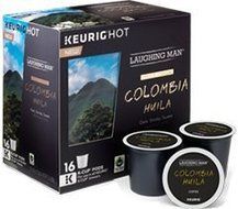 Laughing Man Colombia Huila Coffee Keurig K-Cups, 16 Count