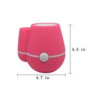 La moriposa Creative USB Mini Portable Ultrasonic Mist Humidifier Air Purifier with Flower Vase (Blue)