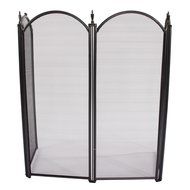 FCH 4 Panel Fireplace Screens Modern Decorative Safety Gate Fence Fireplace Fence Hearth Gate N2