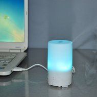 50ml USB Mini Car Humidifier Ultrasonic Air Purifier Aromatherapy Essential Oil Diffuser with 5V/1A Car Charger... N2