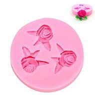 "dipshop Leafy Rose Cake Silicone Mold Fondant Cookie Mould Decoration Tool" shopping N2