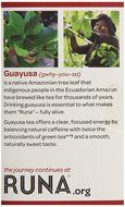 RUNA Clean Energy, Traditional Guayusa Tea, 16-Count Tea Bags N18