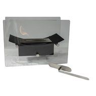 Sunnydaze Black Zen Ventless Tabletop Bio Ethanol Fireplace N2