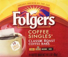 Folgers Coffee Singles Classic Roast-19 Coffee Bags N2