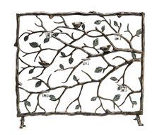 Bird &amp; Branch Candle Holder Firescreen 37 Inches Wide