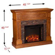 Southern Enterprises Rosedale Convertible Electric Fireplace N4