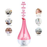 Swan Shape Ultrasonic Cool Mist Humidifier Large Water Tank 360 Degree Rotation Low-Noise Quiet Air Purifier-Auto... N7