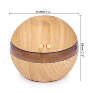 USB Diffuser Sunsbell 300ml Cool Mist Humidifier Ultrasonic Aroma Essential Oil Diffuser with LED Blue Light (... N2