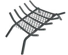 Homebasix Ltfg-w23 Fireplace Grate With Ember Retainer, 23"