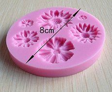 HSE Flower Shape Chocolate Candy Jello 3D Silicone Cake Mold Soap Sugarcraft Cake Decoration Tools
