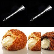 Sinduc 3 Pack Icing Piping Nozzles Tips for Fondant Cake Decorating Sugar Craft Dessert Tool N6