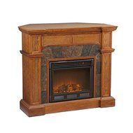 Julian Mission Oak Electric Fireplace Mantle Corner or Flat Wall N6