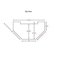 Julian Mission Oak Electric Fireplace Mantle Corner or Flat Wall N7