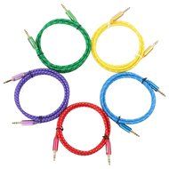 Postta 3.5MM Braided Stereo Audio cable(6 Feet)Dual-shielding Male to Male AUX Cable for car stereos,Smartphones... N21