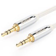 Postta 3.5MM Braided Stereo Audio cable(6 Feet)Dual-shielding Male to Male AUX Cable for car stereos,Smartphones... N22