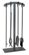 Pilgrim Home and Hearth 18089 Shadow Iron Fireplace Tool Set, Natural Iron