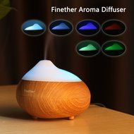 Finether 110ml Portable Essential Oil Aroma Diffuser Ultrasonic Humidifier Air Mist Aromatherapy Purifier LED...