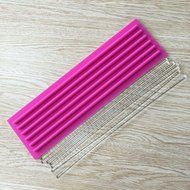 ART Kitchenware Gathering Fondant Mat Gum Paste Decor Mat Silicone Lace Mould with 7 Acrylic Sticks BLM-24