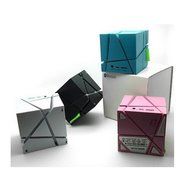 Dlisten Cube Ultra-Portable LED Lighting Wireless Bluetooth Speaker, Powerful Sound with Build-in Microphone,... N4
