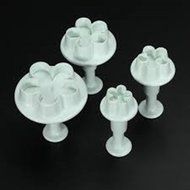 Cake &amp; Cookie Cutters 4Pcs Wintersweet Plunger Cutters Cake Cookies Decorating Tools Mold N2