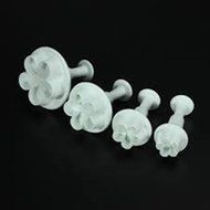 Cake &amp; Cookie Cutters 4Pcs Wintersweet Plunger Cutters Cake Cookies Decorating Tools Mold N3
