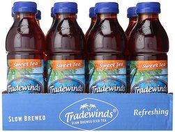 Tradewinds Slow Brewed Iced Tea, Sweet Tea 18.5-ounce plastic bottles (Pack of 12) N5