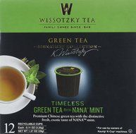 Wissotzky Tea Spiced Citrus Nana Mint Herbal Single Serve Cups for Keurig K Cups, 12 Count N8