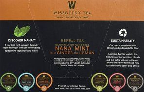 Wissotzky Tea Spiced Citrus Nana Mint Herbal Single Serve Cups for Keurig K Cups, 12 Count N9