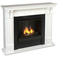 Real Flame Ashley Indoor Gel Fireplace - White