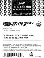 100% USDA Certified Organic Coffee - Nespresso Compatible Capsules - White Rhino Espresso Signature Blend (Multipack...