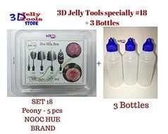 3D Jelly Tools specially -Type 18 - Peony and 3 Bottle