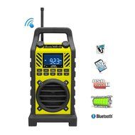 PYLE PWPBT250BK Rugged &amp; Portable Bluetooth Speaker with FM Radio, USB/SD Readers &amp; Built-In Rechargeable Battery...