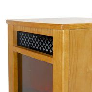 Electric Fireplace Heater 1500W Firebox Insert Heater 3D Wood Frame Oak