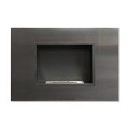 Ignis Quadra Recessed Ventless Ethanol Fireplace with Glass
