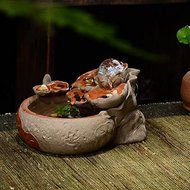FEI&amp;S Ceramic pot flowing water humidifier fish tank living room desk Creative gifts home decor Ornaments N2